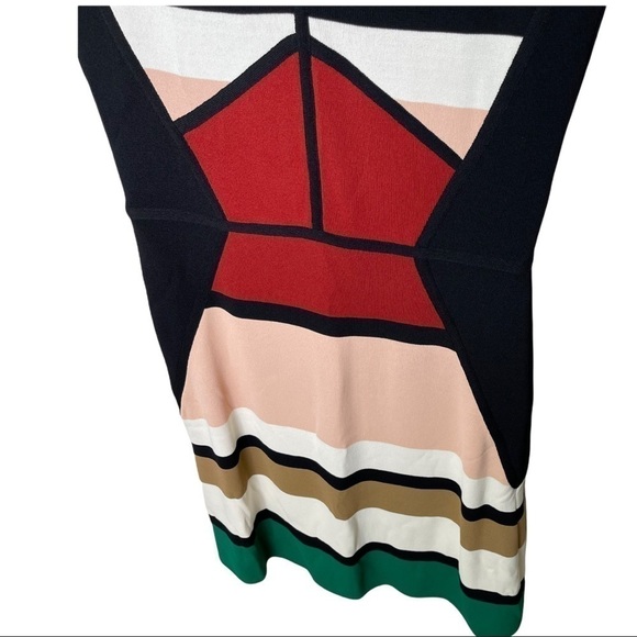 Elie Saab Sleevless Colorblock Colorful Dress size 40 US size 8 Bodycon - Picture 5 of 8